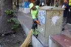 اجرای طرح جهادی پاکسازی در خیابان ولیعصر(عج)